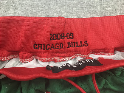 Men's Chicago Bulls Green 2008-09 Hardwood Classics Authentic Basketball Shorts1
