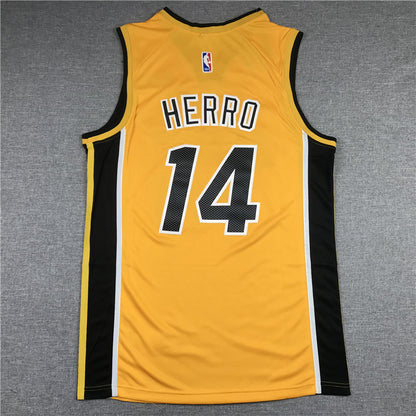 Men's Miami Heat Tyler Herro #14 Gold 2020/21 Swingman Player Jersey1