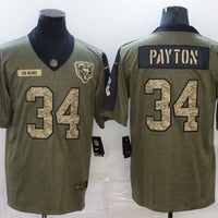 Men's Chicago Bears Walter Payton #34 Brown Player Game Jersey1