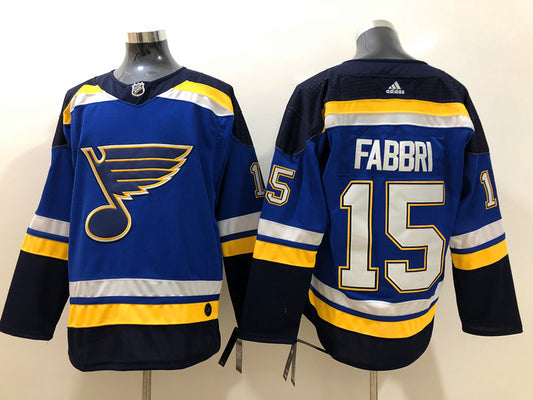 Men's St. Louis Blues Robby Fabbri #15 Blue Breakaway Player Jersey1