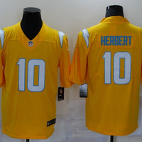 Men's Los Angeles Chargers Justin Herbert #10 Gold Alternate Game Jersey