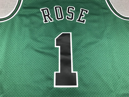 Men's Chicago Bulls Derrick Rose #1 Green Swingman Jersey1