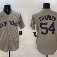 Men's New York Yankees Aroldis Chapman #54 Gray Away Limited Player Jersey1