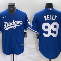 Men's Los Angeles Dodgers Joe Kelly #99 Blue Replica Game Jersey1