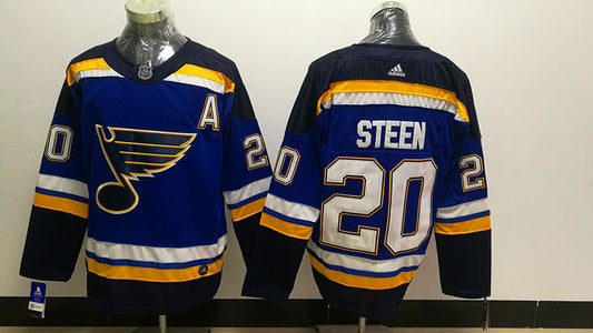 Men's St. Louis Blues Alexander Steen #20 Blue Home Breakaway Player Jersey1