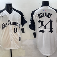 Men's Los Angeles Dodgers Kris Bryant #8-24 White Game Jersey