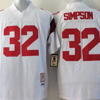 Men's USC Trojans O.J. Simpson #32 White Player Game Jersey