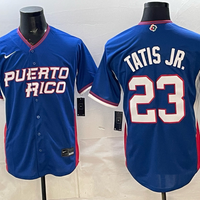 Men's Puerto Rico Baseball Fernando Tatis Jr. #23 Royal 2026 World Baseball Classic Stadium Jersey