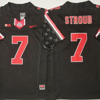 Men's Ohio State Buckeyes CJ Stroud #7 Black Player Game Jersey