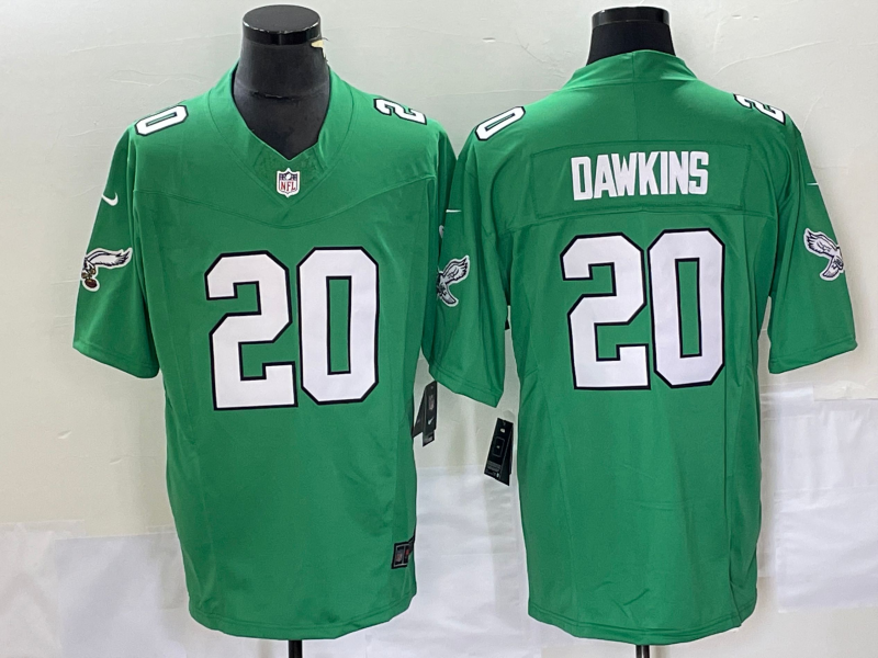 Brian Dawkins #20 Philadelphia Eagles Kelly Green Game Jersey - JerseysFreak