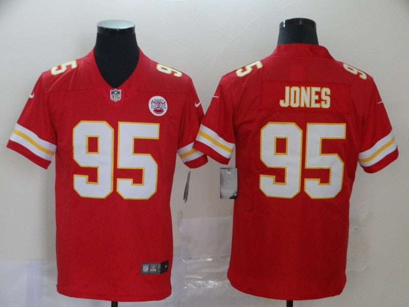 Chris Jones #95 Kansas City Chiefs Red Player Game Jersey - JerseysFreak