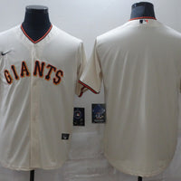 Men's San Francisco Giants Cream Home Blank Replica Jersey1
