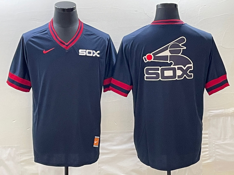 Men's Chicago White Sox Navy Cooperstown Collection Player Jersey1