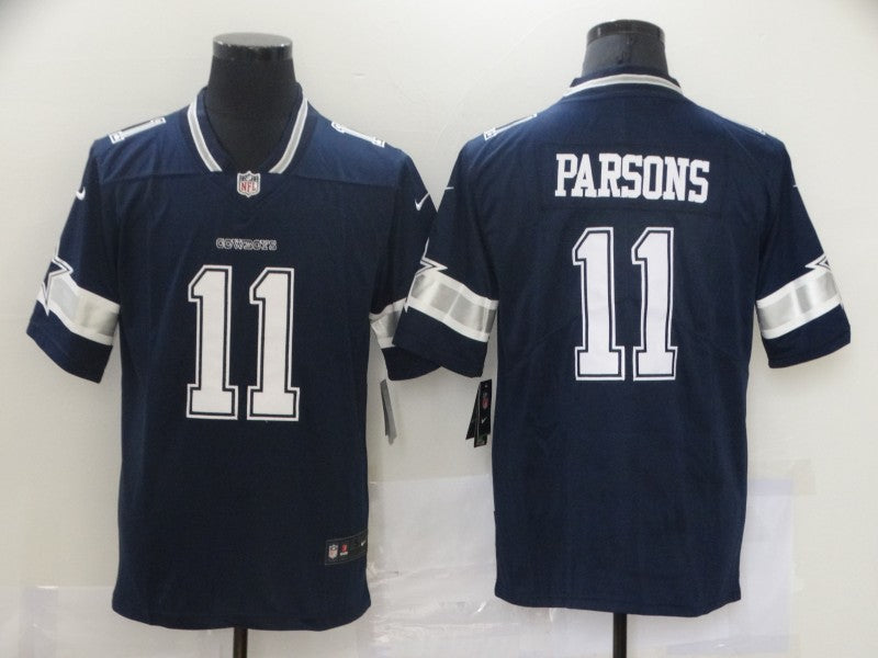 Micah Parsons #11 Dallas Cowboys Navy Game Player Jersey - JerseysFreak