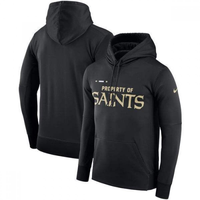 Men's New Orleans Saints Black Club Therma NFL Pullover Hoodie