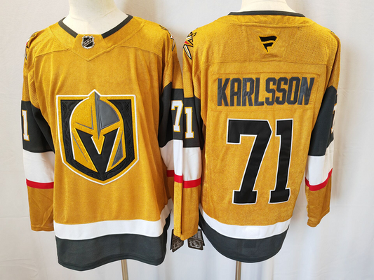 Men's Vegas Golden Knights William Karlsson #71 Fanatics Gold Player Jersey