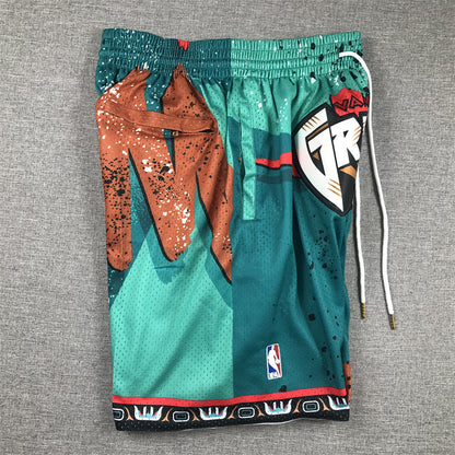 Men's Memphis Grizzlies Green Swingman Pocket Shorts1