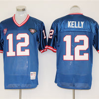 Men's Buffalo Bills Jim Kelly Mitchell & Ness Blue Legacy Replica Player Jersey1