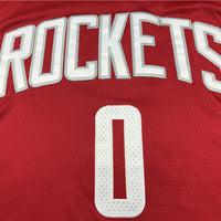 Men's Houston Rockets Russell Westbrook #0 NBA Red Swingman Jersey1
