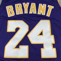 Men's Los Angeles Lakers Kobe Bryant #24 Purple 2007-08 Hardwood Classics Swingman Jersey1