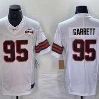 Men's Cleveland Browns Myles Garrett #95 White 1946 Collection Alternate Game Jersey1