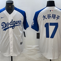 Men's Los Angeles Dodgers Shohei Ohtani White Limited Jersey1