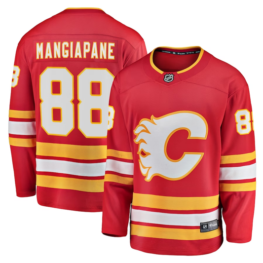 Men's Calgary Flames Andrew Mangiapane #88 Red Home Breakaway Player Jersey1