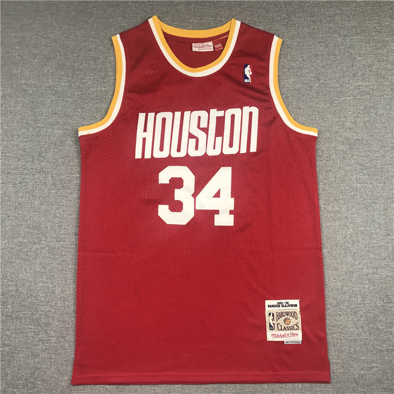 Hakeem Olajuwon Houston Rockets 1993-94 Hardwood Classics Swingman Jersey - JerseysFreak