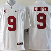 Men's Alabama Crimson Tide Amari Cooper #9 White Player Game Jersey