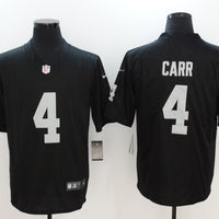 Men's Las Vegas Raiders Derek Carr #4 Black Vapor Jersey1 Black