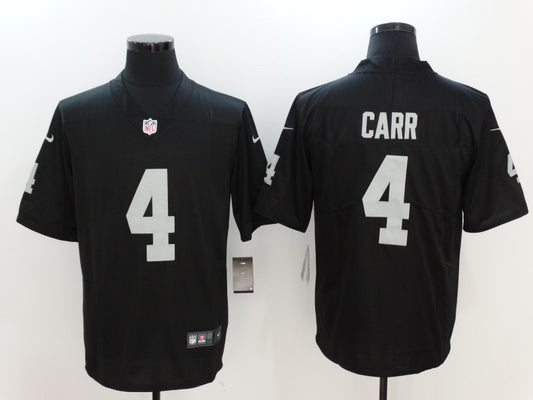 Men's Las Vegas Raiders Derek Carr #4 Black Vapor Jersey1 Black