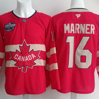 Men's Canada 2025 4 Nations Face-Off Mitch Marner #16 Red Player Jersey