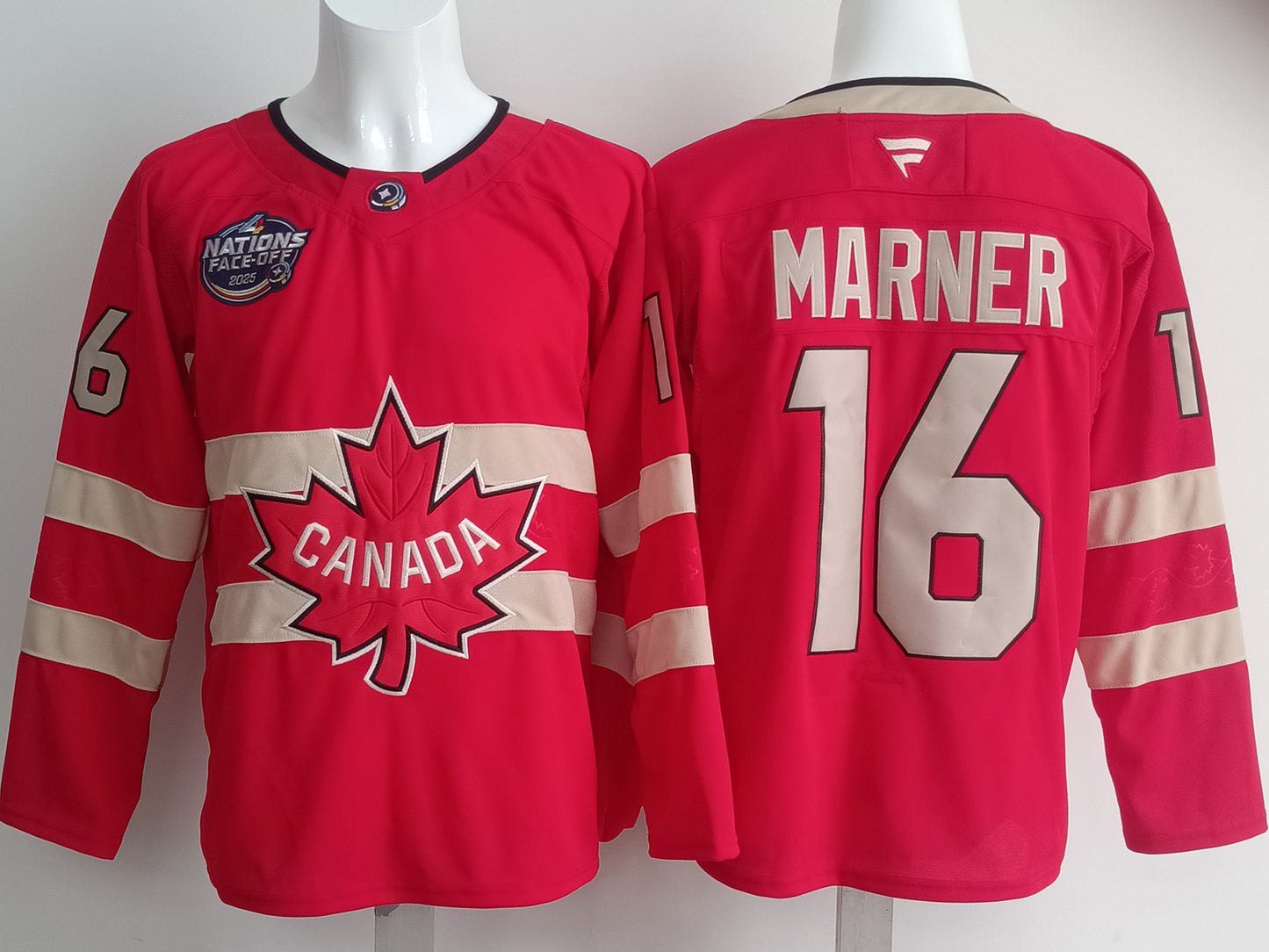 Men's Canada 2025 4 Nations Face-Off Mitch Marner #16 Red Player Jersey