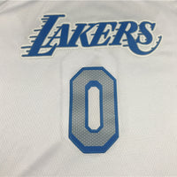 Men's Los Angeles Lakers Russell Westbrook #0 White 2020/21 Swingman Jersey1