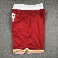 Men's Houston Rockets Red Hardwood Classics Basketball Shorts1