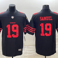 Men's San Francisco 49ers Deebo Samuel #19 Black Player Jersey1