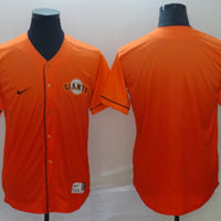 Men's San Francisco Giants Orange Blank Replica Jersey1