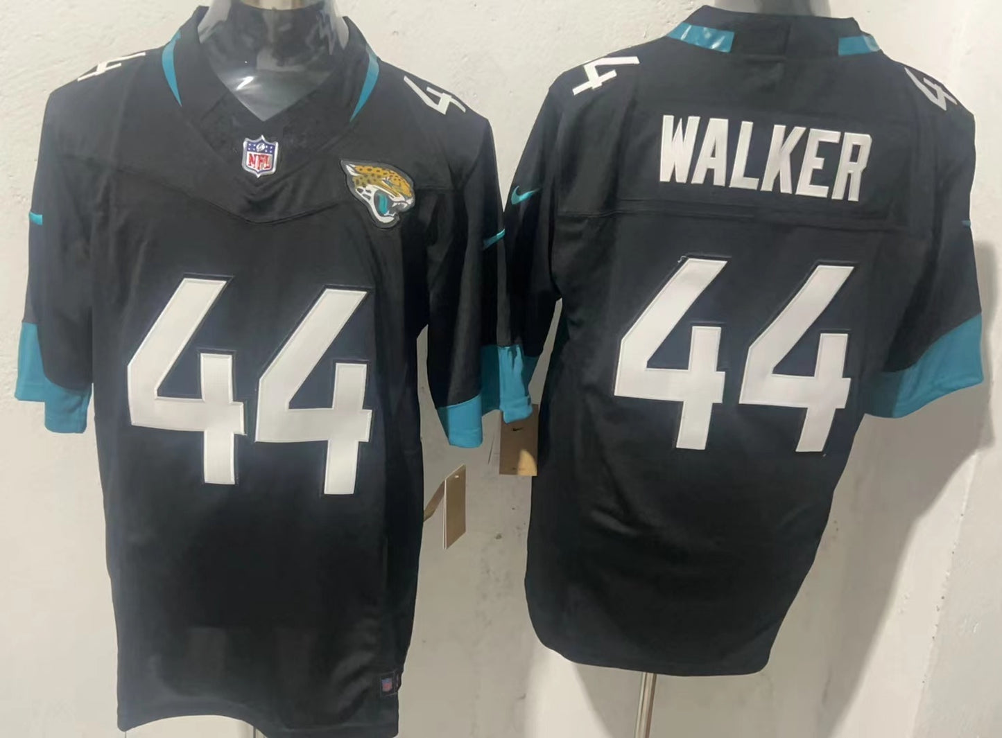 Men's Jacksonville Jaguars Travon Walker #44 Black Alternate Game Jersey