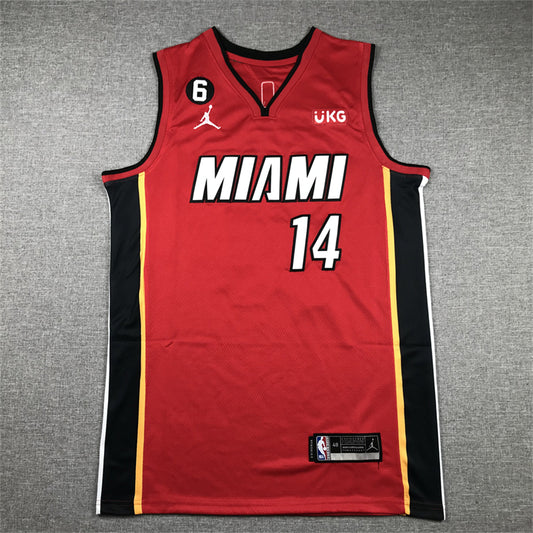 Men's Miami Heat Tyler Herro #14 Red 2022/23 Swingman Jersey1 - Statement Edition