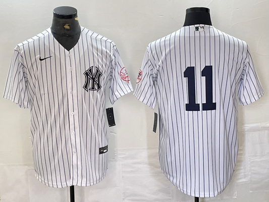 Men's New York Yankees Anthony Volpe #11 White Limited Name Jersey1