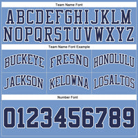 Custom Light Blue Navy White Basketball Shorts - 3
