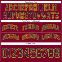 Custom Maroon Navy Gold Basketball Shorts - 3