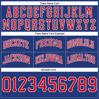 Custom Royal Red White Basketball Shorts - 3
